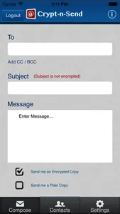 CryptnSend screenshot 1