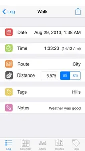 Walk Log screenshot 0