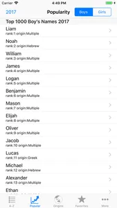 Baby Names Generator Pro+ screenshot 0