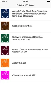 IEP Goals & Objectives with Common Core Standards screenshot 0