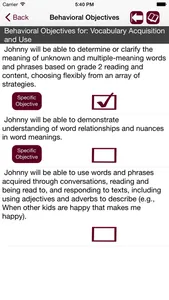 IEP Goals & Objectives with Common Core Standards screenshot 2