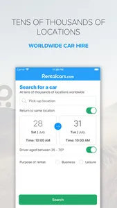 Rentalcars.com Car rental App screenshot 0