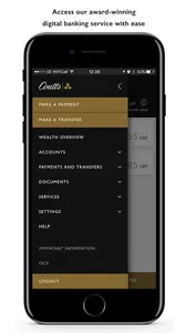 Coutts Mobile screenshot 0