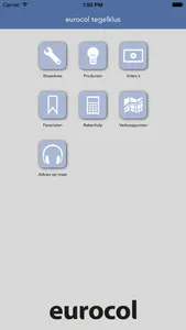 eurocol tegelklus app screenshot 0