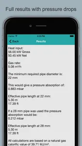 Gas Pipe Sizing Calculator screenshot 1