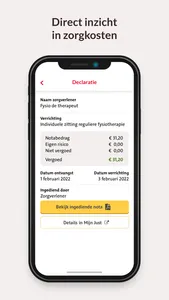 Just zorgverzekering screenshot 3