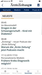 Ärzte Zeitung digital screenshot 2