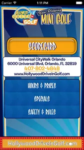 Hollywood Drive-In Scorecard screenshot 1