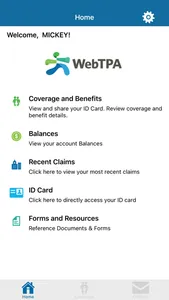 WebTPA Mobile screenshot 1