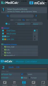 LiverCalc™ screenshot 2