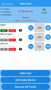 Zone Diet screenshot 4