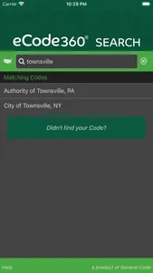 eCode Search screenshot 2