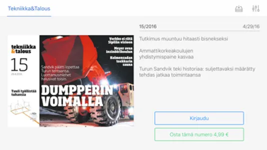 Tekniikka&Talous screenshot 0