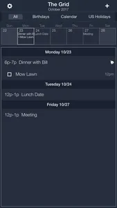 The Grid - Calendar screenshot 1