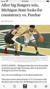 Spartans Basketball News screenshot 1