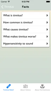 Tinnitus Relief by Helena Löwen-Åberg screenshot 1