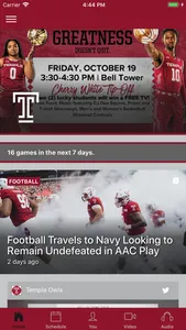 Temple Owls screenshot 0