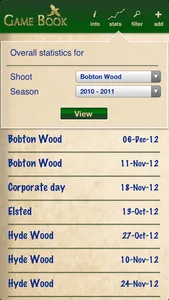 Game Book: Shot Counter screenshot 3