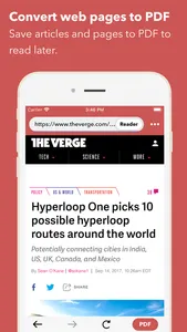 Web to PDF Converter & Reader screenshot 0