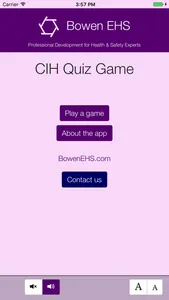 CIH Quiz Game App screenshot 0