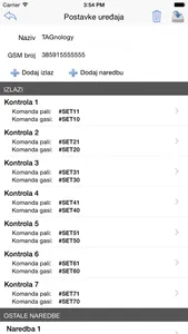 GSM kontroler screenshot 2