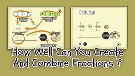 4 Dice a Fractions Game screenshot 2