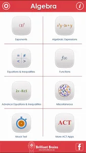 ACT Math : Algebra screenshot 0