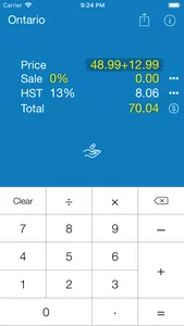 Sales Tax CANADA Calculation screenshot 1