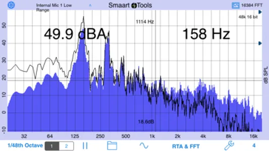 SmaartTools Single Channel RTA screenshot 0