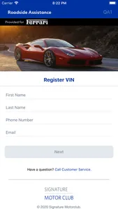 Ferrari Roadside Assistance screenshot 0