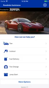 Ferrari Roadside Assistance screenshot 1