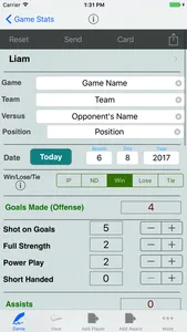 Hockey Player Tracker Logbook screenshot 0