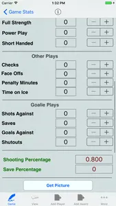 Hockey Player Tracker Logbook screenshot 1