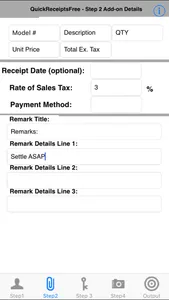 QuickReceiptsFree screenshot 1