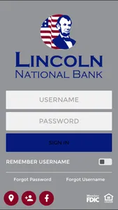 Lincoln National Bank Mobile screenshot 1