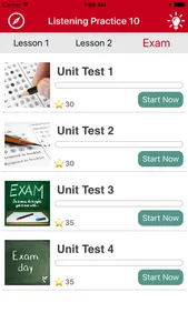 English listening practice 11a screenshot 2