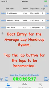 Sailing Handicap Calculator screenshot 2