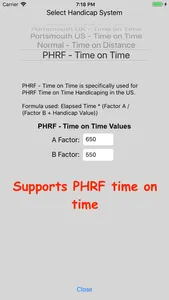 Sailing Handicap Calculator screenshot 5