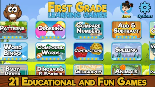 First Grade Learning Games SE screenshot 0