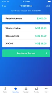 MXN Peso Exchange Rates screenshot 1