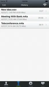 Voice Memo Wifi Sharing Lite screenshot 1