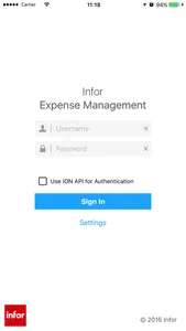 Infor Expense Management screenshot 0