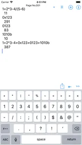 Calc.Note screenshot 0