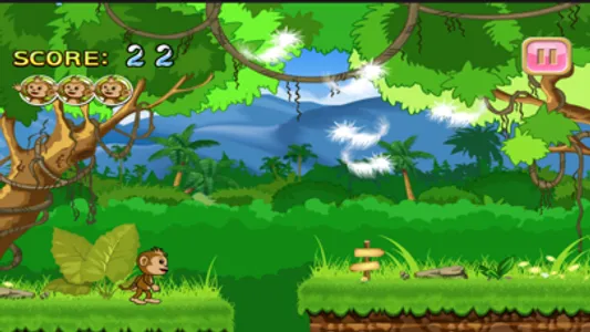 Baby Chimp Runner : Cute Game screenshot 1