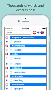 English Danish Dictionary+++ screenshot 2