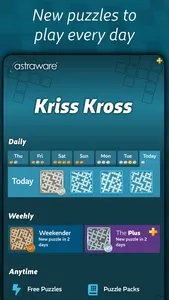 Astraware Kriss Kross screenshot 2