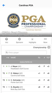 Carolinas PGA screenshot 1