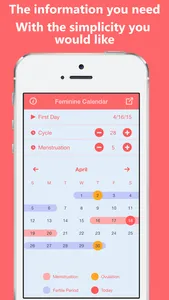 Feminine Calendar screenshot 0