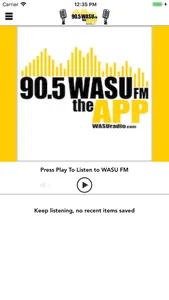 90.5 WASU FM screenshot 0