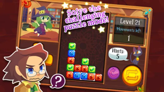 Magic Match - Matching Puzzle Game with Mage Characters screenshot 1